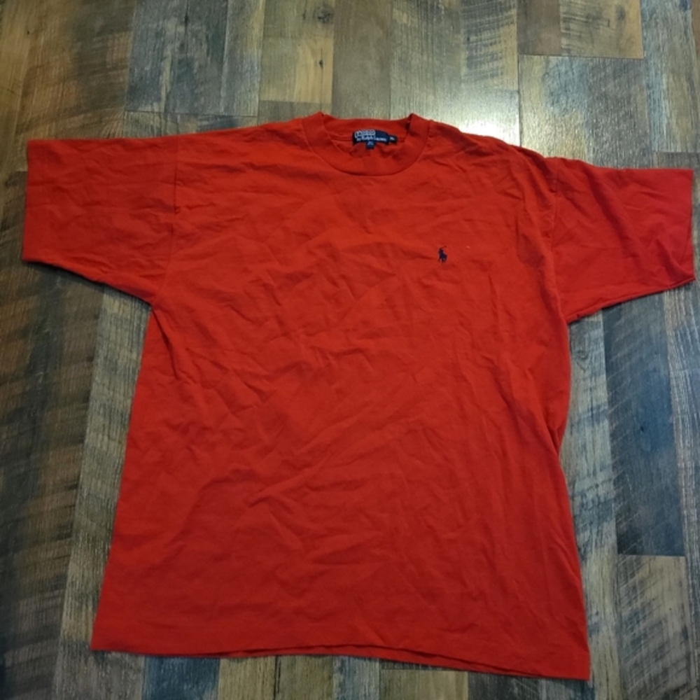 Y2K EARLY 2000S Polo red men's xl tshirt